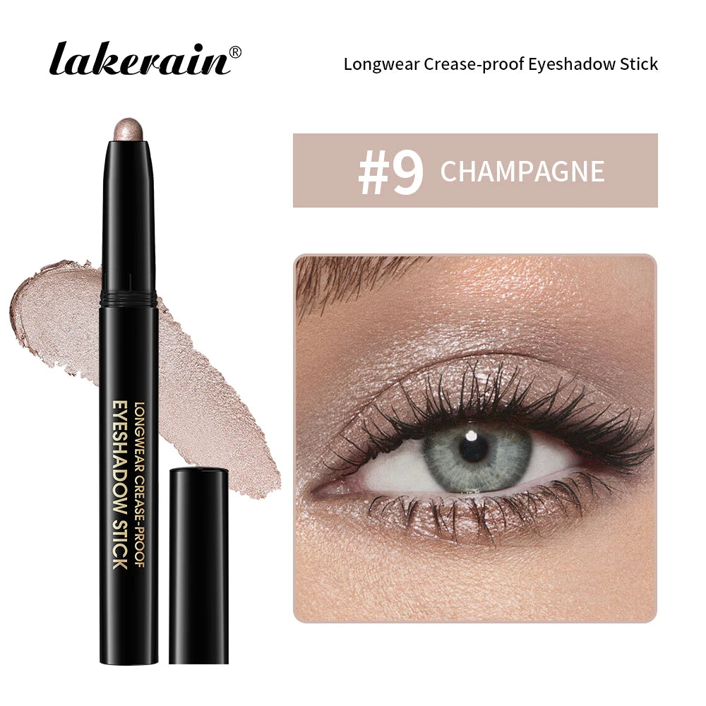 Waterproof Matte Shimmer Eyeshadow Liner Stick Metallic Highlighter Cosmetic