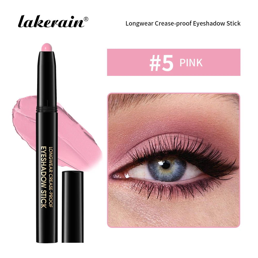 Waterproof Matte Shimmer Eyeshadow Liner Stick Metallic Highlighter Cosmetic