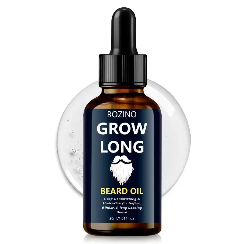 Rozino Natural Beard Oil With Jojoba And Glycerin For Men