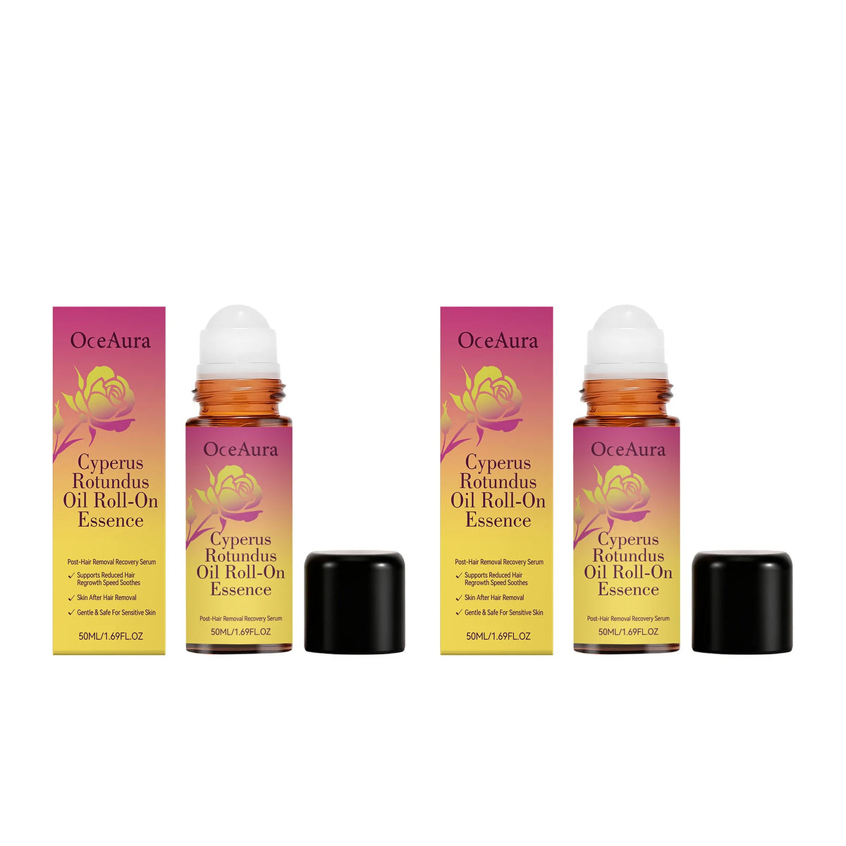 OceAura Rose Roller Essential Oil For Nourishing Skin Care