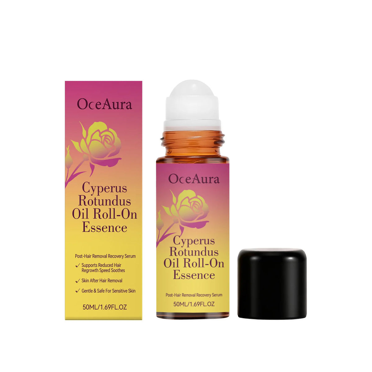 OceAura Rose Roller Essential Oil For Nourishing Skin Care