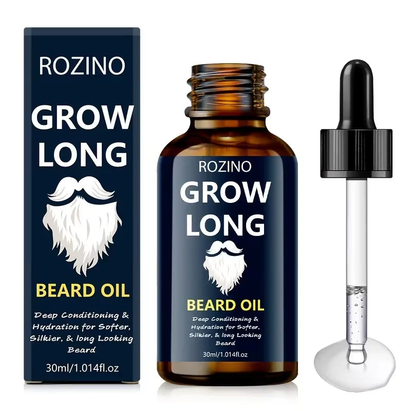 Rozino Natural Beard Oil With Jojoba And Glycerin For Men
