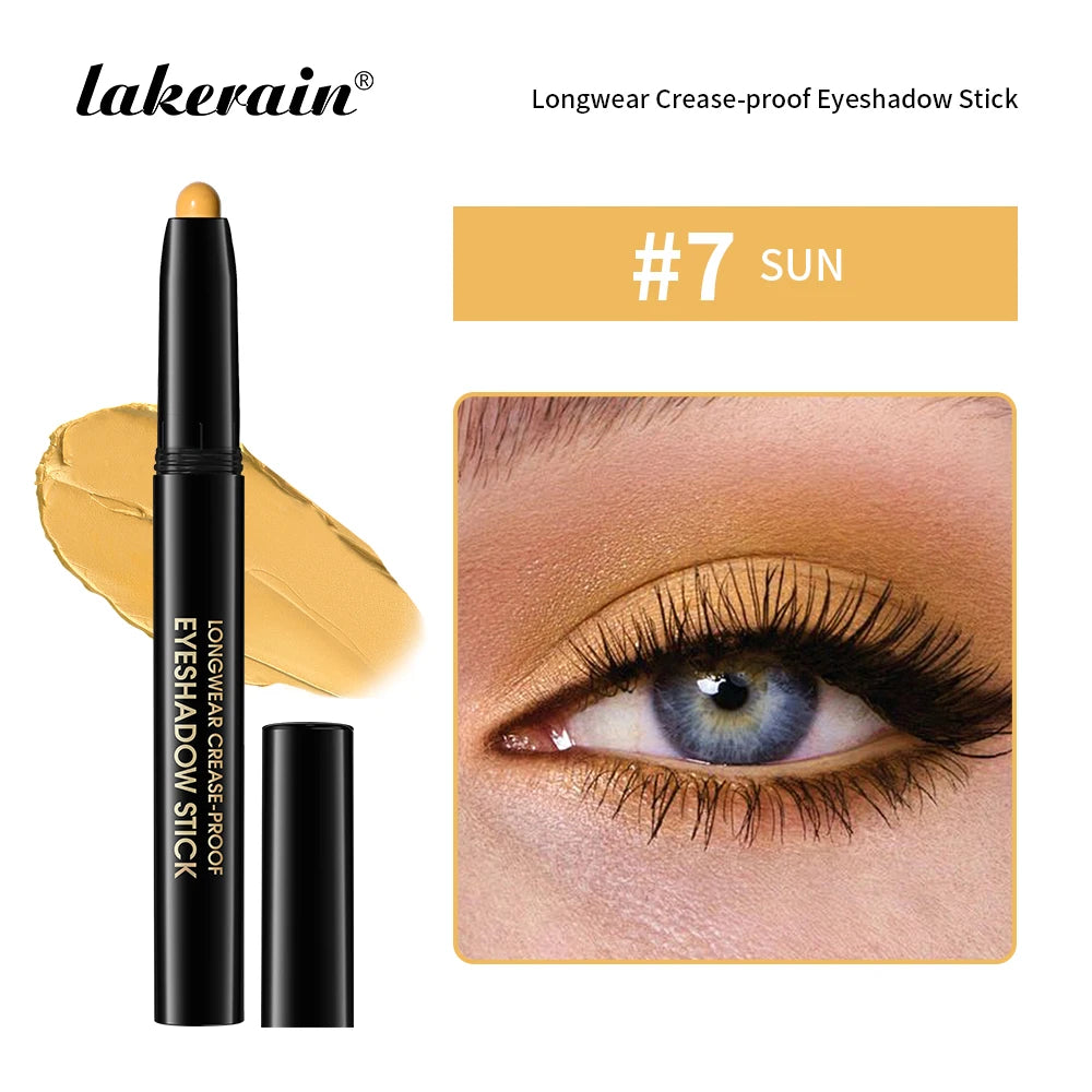 Waterproof Matte Shimmer Eyeshadow Liner Stick Metallic Highlighter Cosmetic