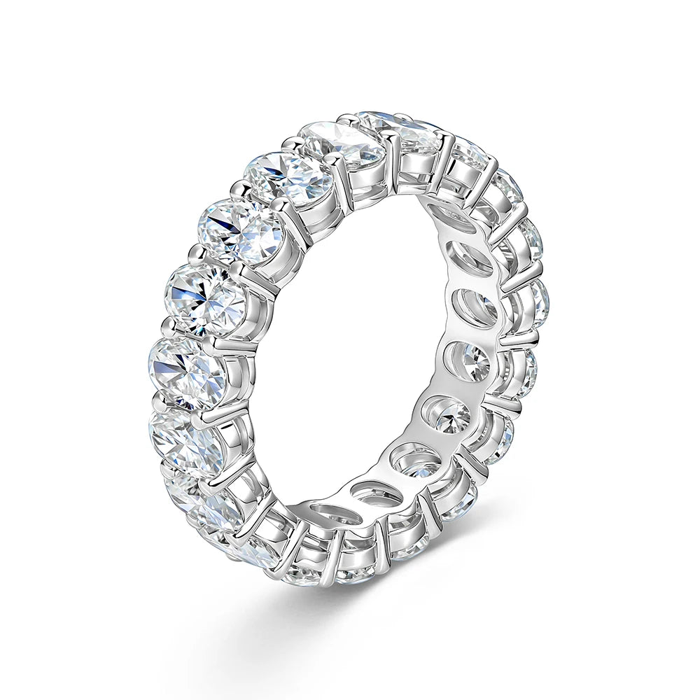 Oxtao 14K Gold Filled Moissanite Eternity Ring For Women