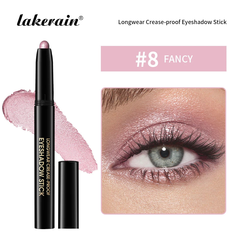 Waterproof Matte Shimmer Eyeshadow Liner Stick Metallic Highlighter Cosmetic