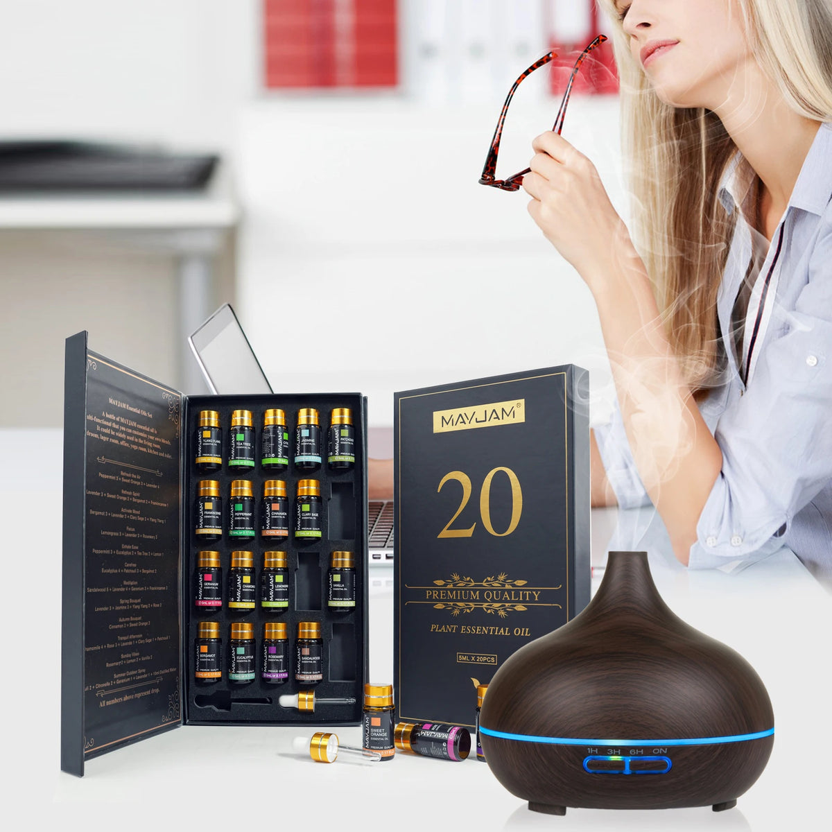 Mayjam Assorted Essential Oil Collection For Home Wellness