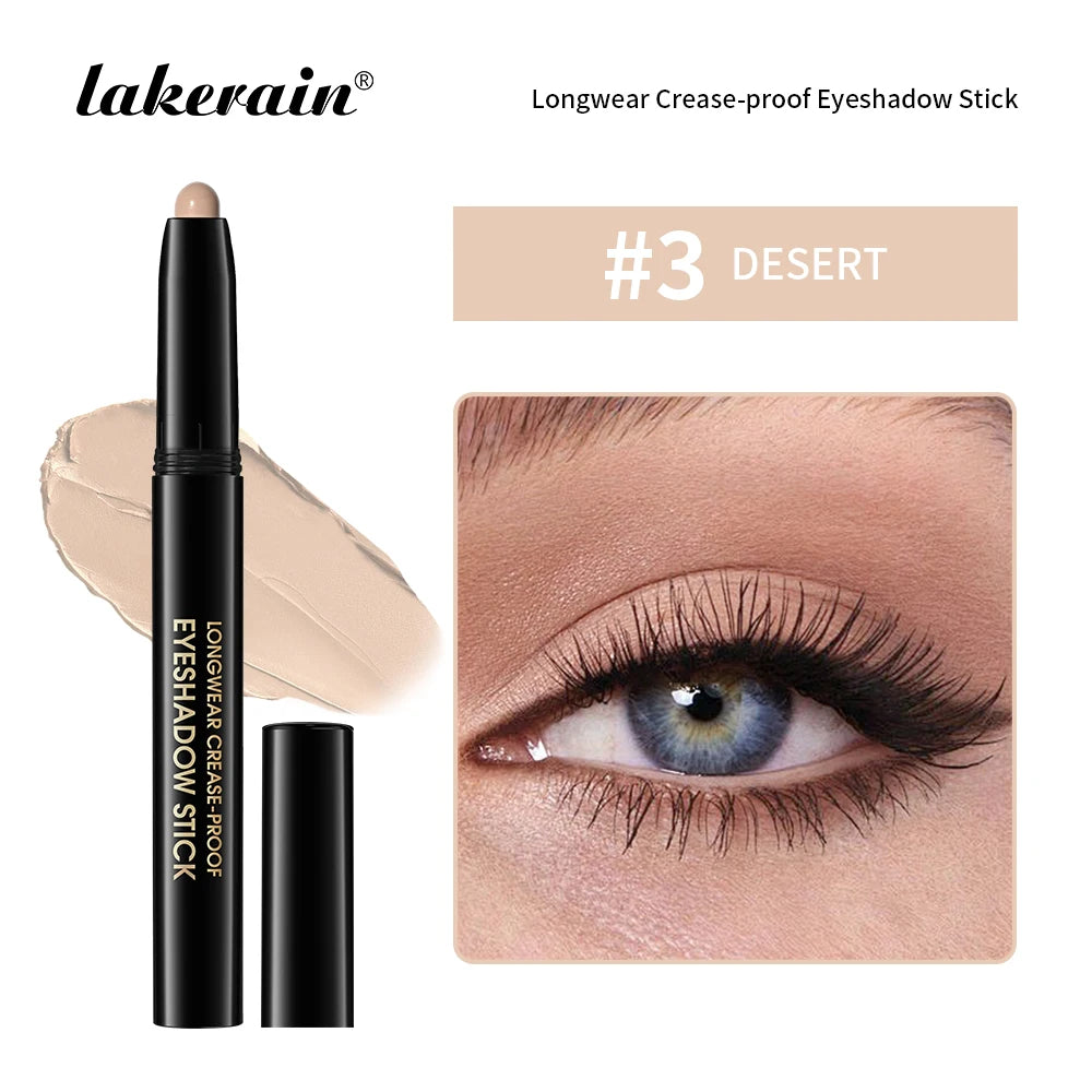 Waterproof Matte Shimmer Eyeshadow Liner Stick Metallic Highlighter Cosmetic